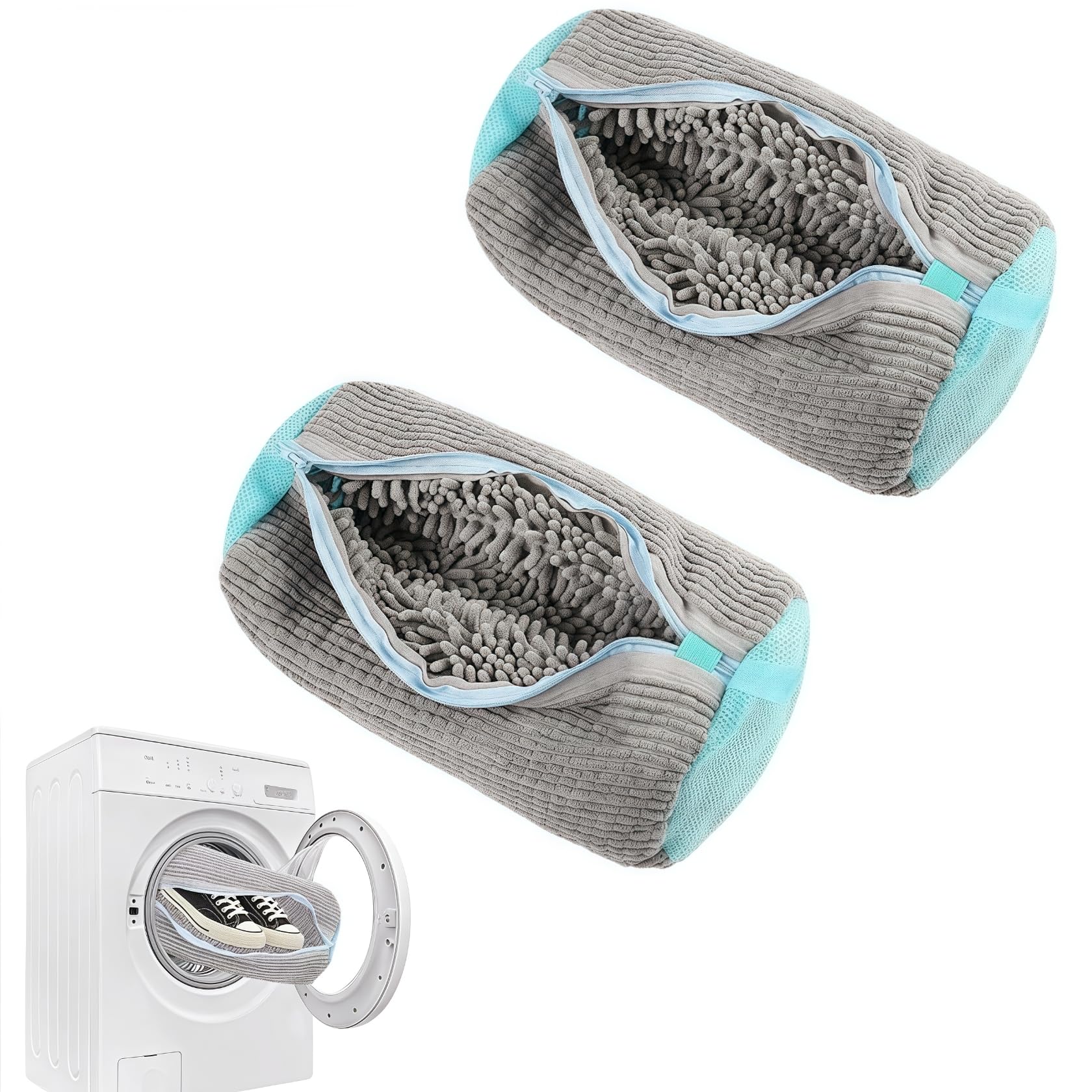 

Dosnros Shoe Laundry Machine Shoe Laundry Net for Athletic and Canvas Shoes Net, 2-Pack, Washable, Shape-Retaining, Children s, Adults, Shoes,