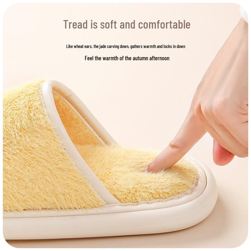 Clearance: Women's Thick Sole Furry Slippers, Warm Non-Slip for Outdoor and Home.