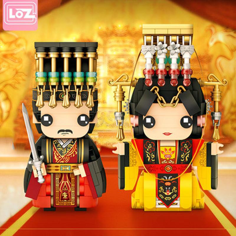 Loz Mini Blocks Brick Toy China Famous Emperor Doll Character Building Assembly Toy Bricks Educational 1340