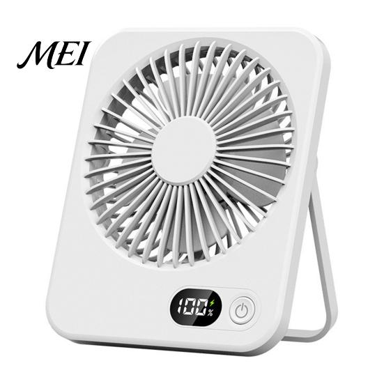 Small Personal Fan for Office Portable Desktop Fan, 5 Speed USB Rechargeable Mini Travel 180-degree Adjustable Cooling Home Dorm
