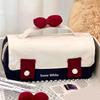 Style Student Pencil Bag  High Quality Waterproof Multifunctional Storage Bag Small Fresh Girl Box