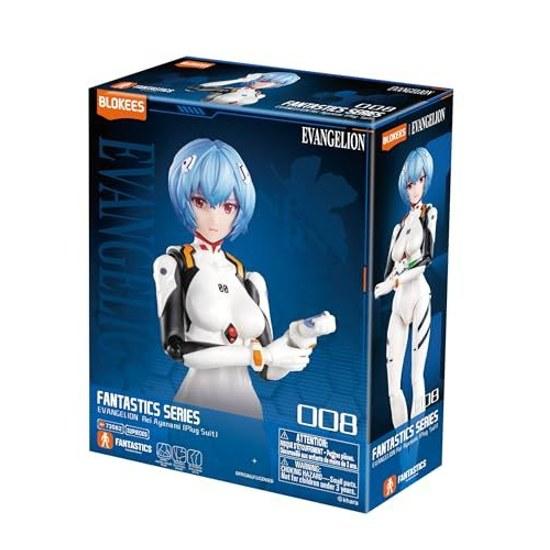 Blokees EVANGELION Ayanami Rei Plug Suit ABS Resin PVC Made Assembly Plastic Model