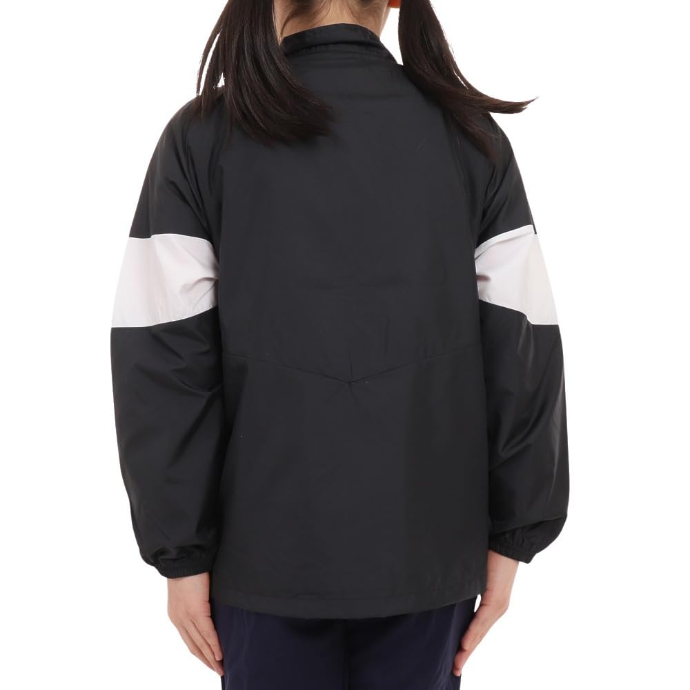 Umbro Wind First Wind Windproof and with Insertion Aid Dressing Kids Design Award Black 120 [STARTER PACK] Jacket, Water-Repellent, Zipper, Support,