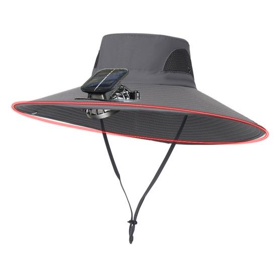 

Солнечная шляпа-веер с широкими полями, двухрежимные вентиляторы, аккумулятор 800 мАч, шляпа для рыбалки на открытом воздухе, для пеших прогулок, езды на велосипеде, рыбалки A