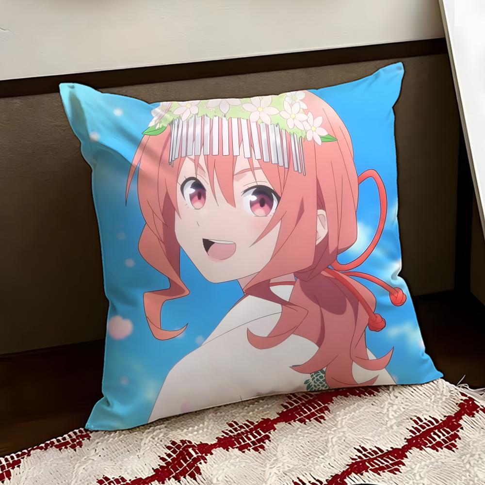 Animesan no enmusubi Cushion Cover Reversible Soft Durable Pillow Cover Home Car MultiScene Use for Daily Comfort