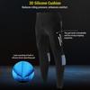 Riding Pants Men's Mountain Bike Pants with 3D Silicone Cushion Reflective Breathable Gradient Compression Riding Tights Cycling Pants M