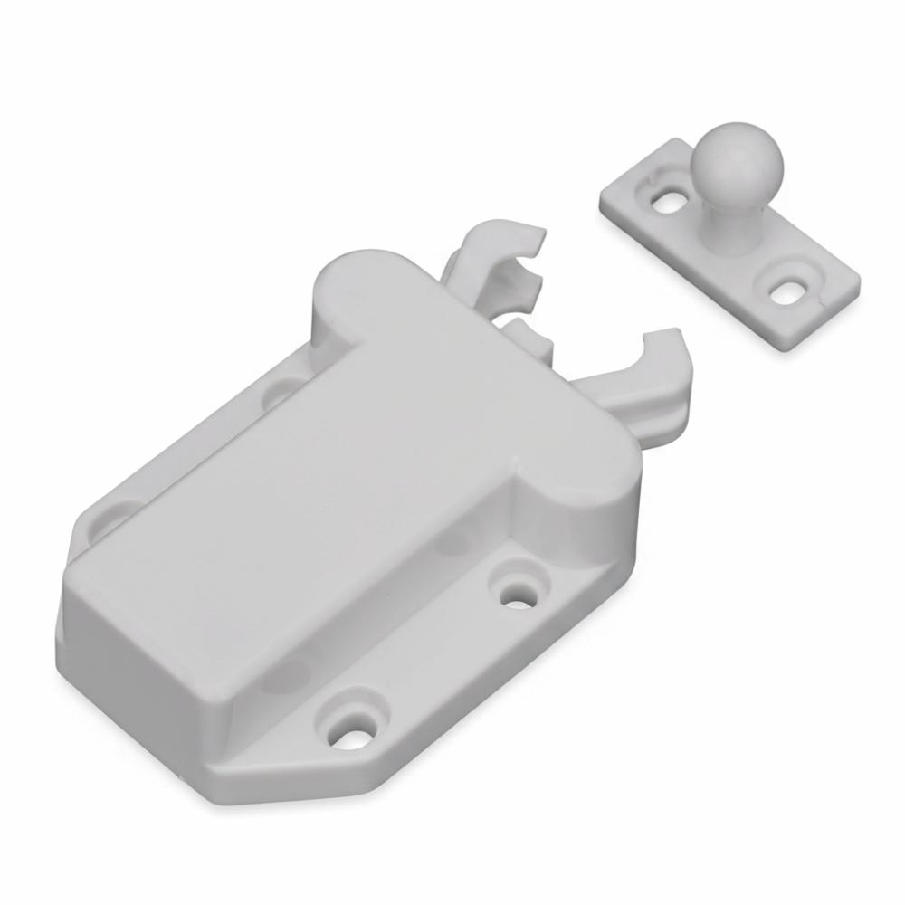 10pcs Durable White Cabinet Door Rebounder Beetle Shape Touch Release Cupboard Touch Release Latches Cupboard Latch Home