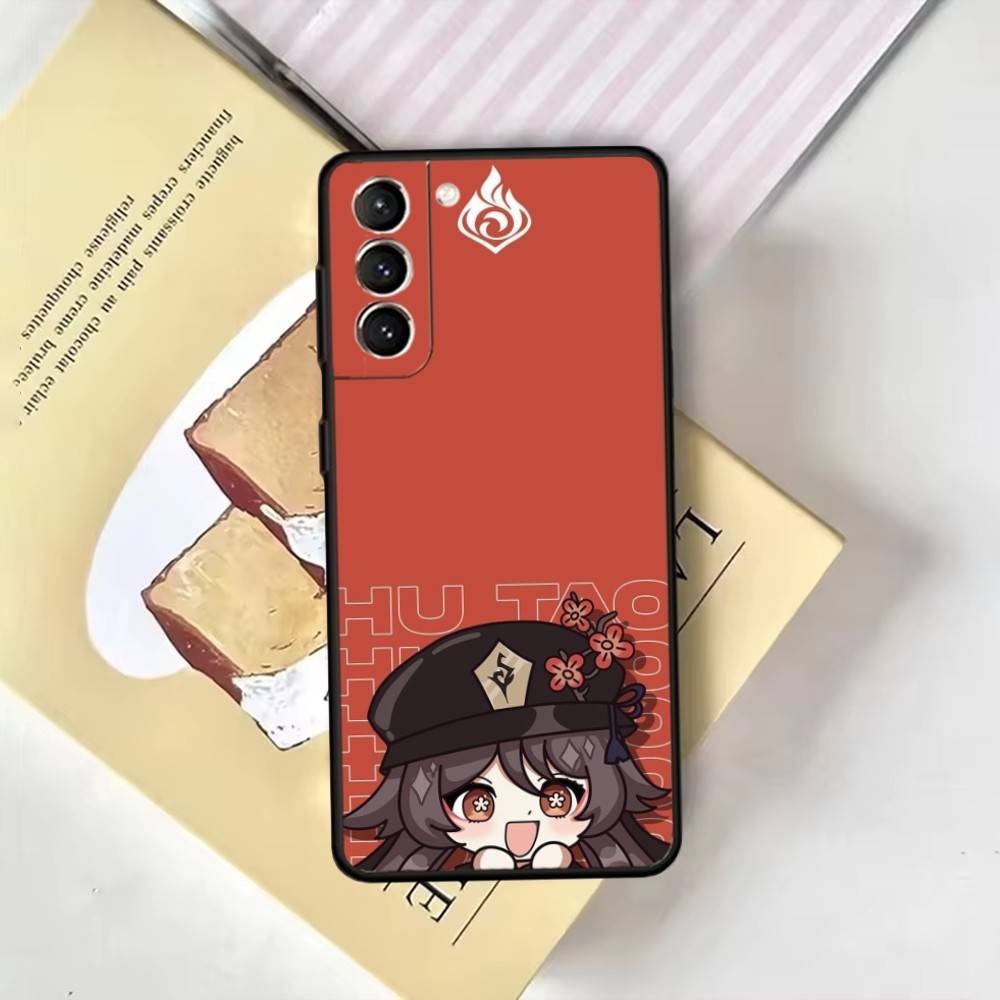 

Genshin Impact Hu Tao HuTao Phone Case For Samsung GalaxyA13,21s,22,31,32,52,53,71,72,73,Soft Black Cover Samsung a735g