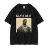 Maglietta Meme Divertente Kanye West da Uomo Stile Hip Hop Rap Vintage Maglietta da Uomo Donna Manica Corta Streetwear