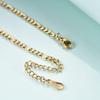 Figaro Chain 18K Gold Stainless Steel Bracelet