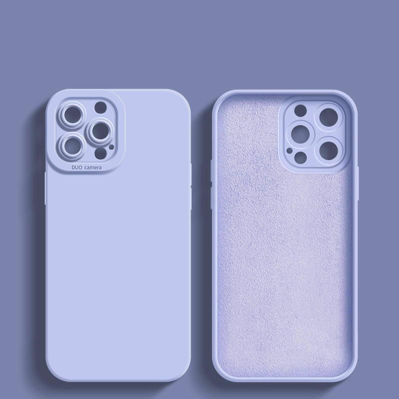 Husa de telefon din silicon lichid Ochi de înger pătrat pentru iPhone 14 13 12 11 Pro Max Mini XS XR X 8 7 Plus SE2 14Pro Max 13Mini 12Pro 6 6s Husă moale subțire