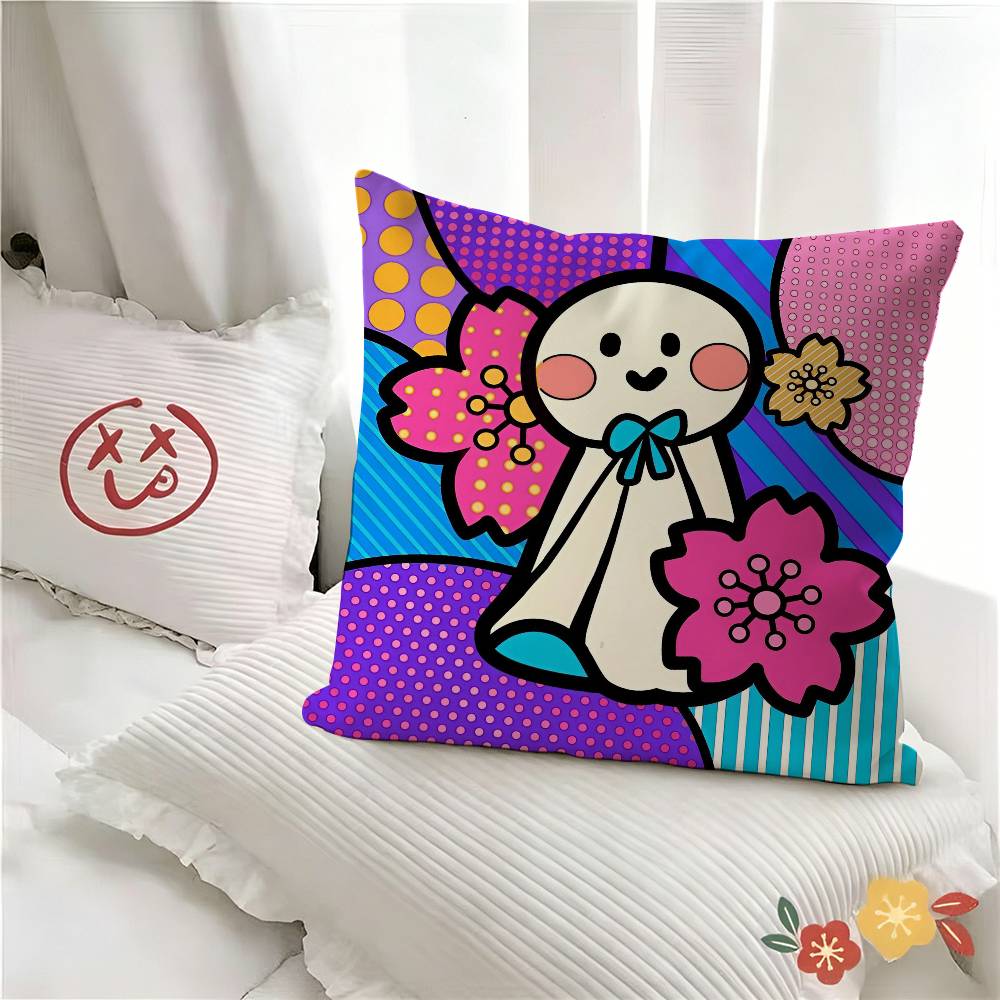 Pc BBritto Anime Pillow Case Fashion Square Pillowcase Bedroom Sofa Room Ins Decoration Leisure
