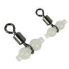 10Pcs Swivels Sea Fishing Tangles Frees Tackle Luminous Fishing Rolling Swivels