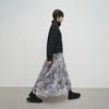 broadcast Vintage Print Mesh Midi Skirt
