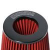 Universal Black And Red  3" Inch 76mm 3.5" inch 89mm Air Intake Cone Filter Replacement Quality Dry Air Filter