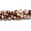 Australia Zebra Stone Natural Round Beads 15"Strand Smooth Loose Spacer Beads 4/6/8/10/12mm for Jewelry Making DIY Bracelets Accessories