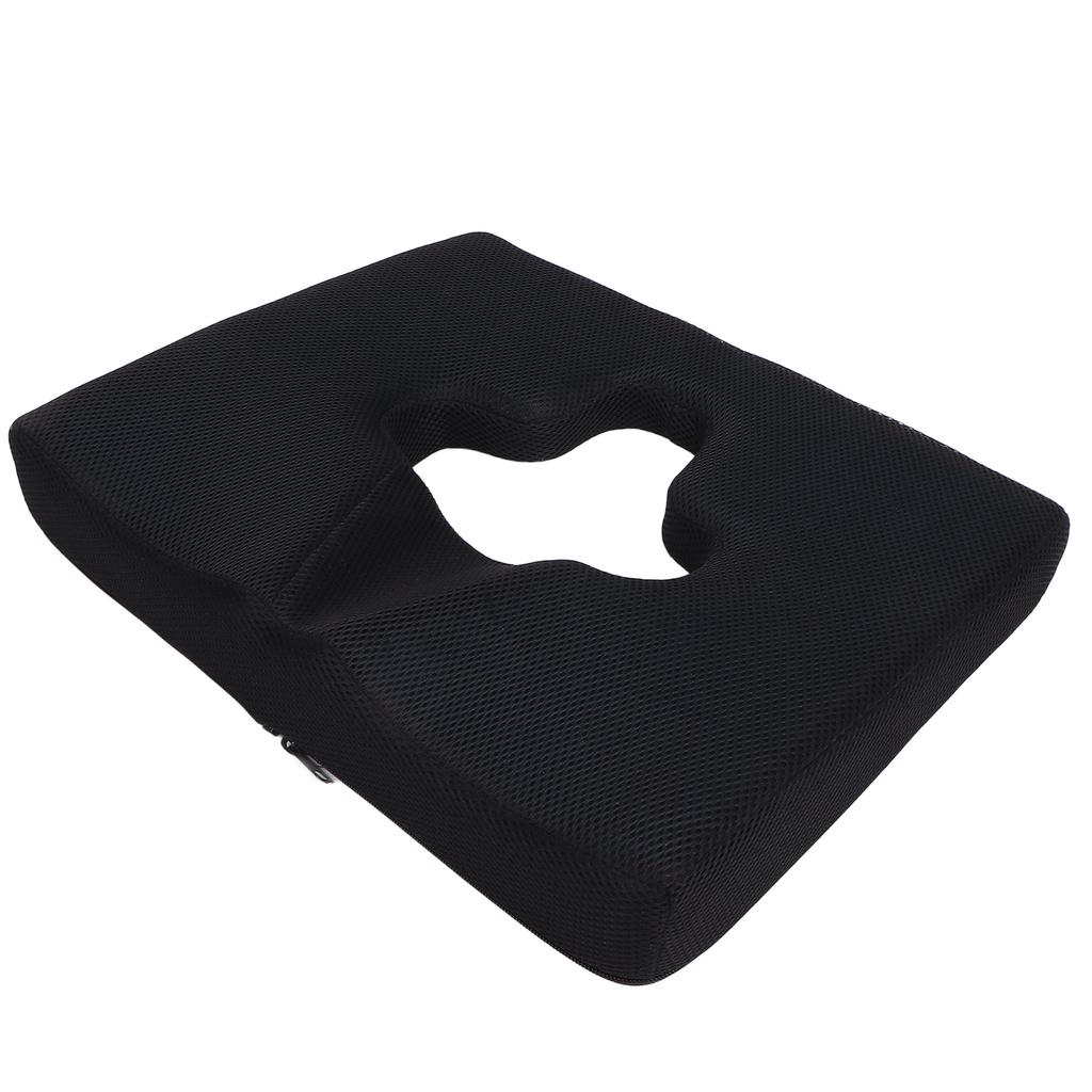 Prevent Bedsore Cushion Slow Rebound Breathable Hemorrhoid Cushion with Coat for Bedridden Paralyzed Population Black