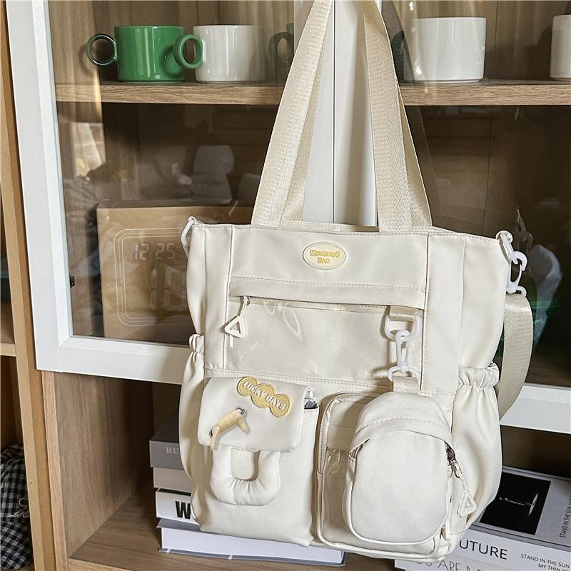 Uczeń Szkoły Podstawowej Harajuku Torba Szkolna Duża Pojemność Blokowanie Kolorów Japońska Uczennica Szkoły Podstawowej Świeży Plecak Kampusowy Torba do Korepetycji