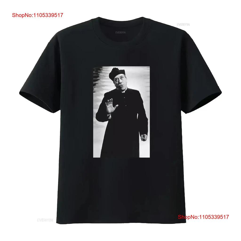 Don Camillo Maglietta Premium Nera Peppone Italia Cult Divertente vintage Lavata Versatile streetwear v