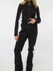 Ski-Serie Modischer Taillenbetonender Jumpsuit Baumwolljacke