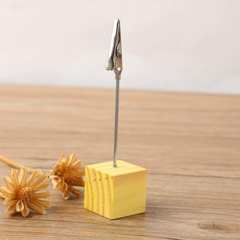 1 Pièce Clip Décoratif en Bois Rétro Simple pour Notes Autocollantes Photos de Bureau Clip Poisson Porte-Cartes Message Luxe