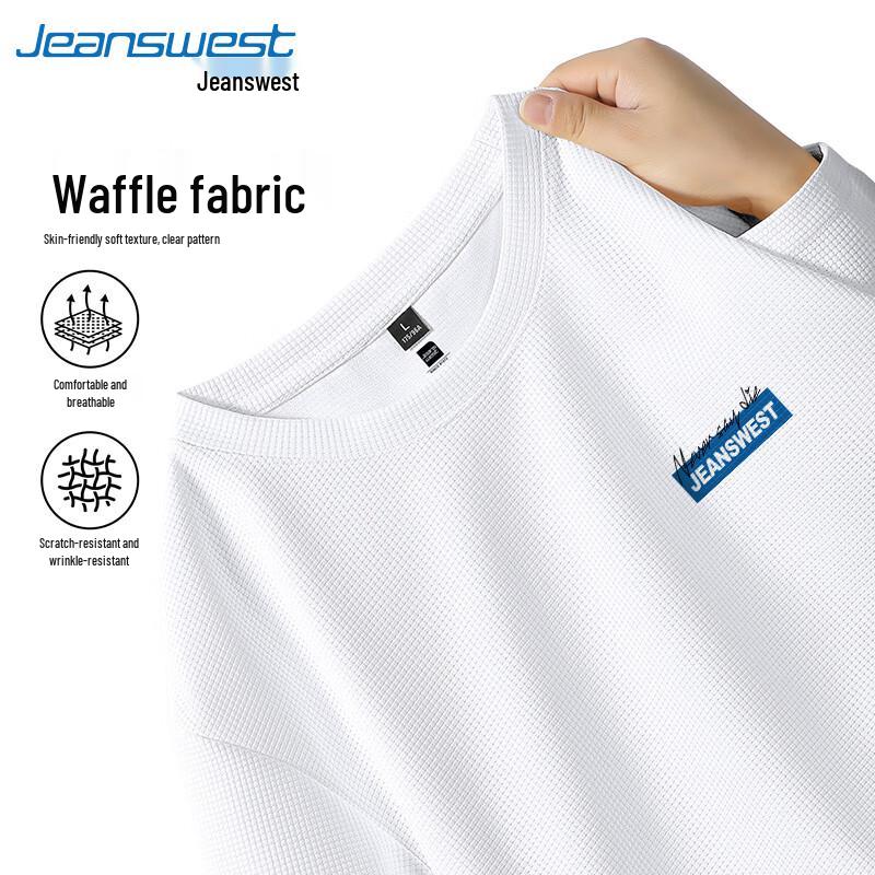 Jeanswest Men's Heavyweight Waffle Short Sleeve T-Shirt