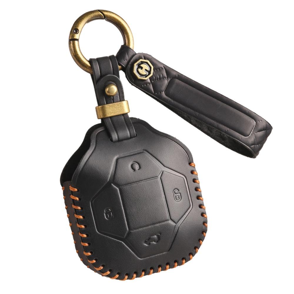 Retro Schlüsselhülle für Jettrip x70plus x70s Autoschlüsselhülle, Schutzhülle aus echtem Rindsleder