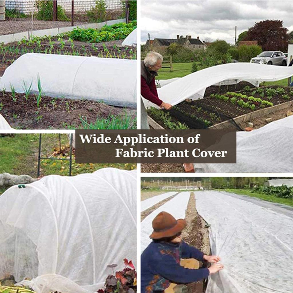 Non-woven Plant Cover Outdoor Horticultural Plant Cover Reusable Shrubs Transparent Accessories Freeze Frost Garden New