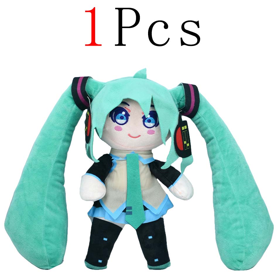 Cartoon 20cm Hatsune Miku Plush Doll Toy Anime sakura Miku snow Miku Character KawaiiSitting posture Fufu Kids Christmas Gift