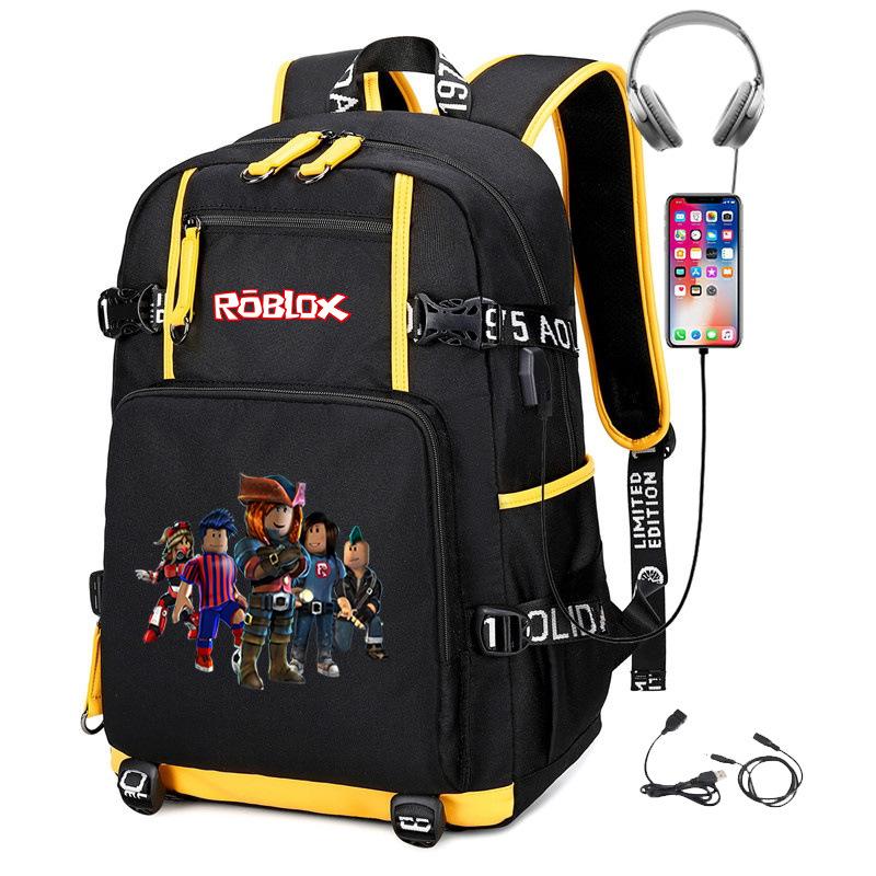 Cartoon Game Merchandise With Usb Hiking Bag College Students Outdoor Travel Large Capacity Backpack Bag