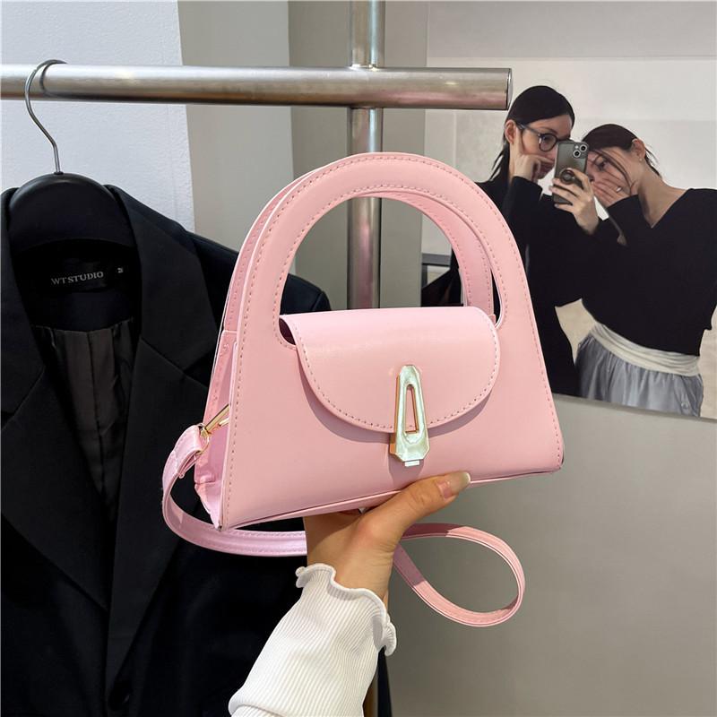 

Новая красивая сумка через плечо, универсальная сумка-мессенджер в стиле ретро, нишевая высококлассная женская сумка розовый