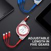 3in 1 Suitable for iPhone TYPE-C Micro B Telescopic One To Three Mobile Charging Cable Charging Cable
