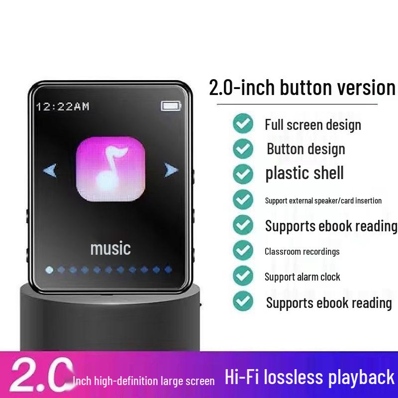 MP4/MP5 Touchscreen Player: Student Edition with Bluetooth for Reading & Music.