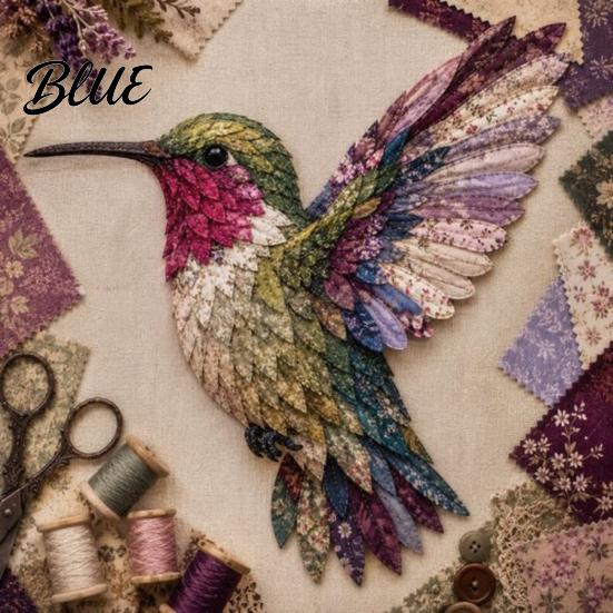 Needlework Kit for Sewing Relaxing Kit DIY Bird Patchwork Beginners 3D Hummingbird Owl Afternoon Creative