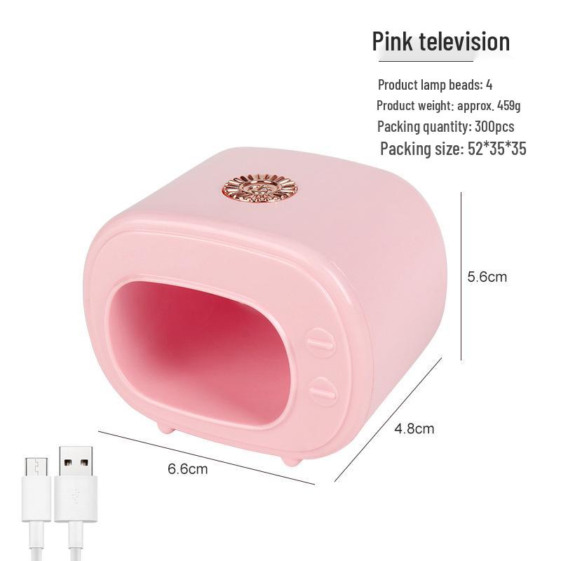 

Portable Mini UV Nail Lamp for Gel Polish Curing, Nail Art Therapy, USB-Powered Single Finger Light