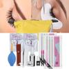Eyelashes Grafting Tool Set Eyelash Extension Glue Tweezer False Eyelash Kit (8mm+8mm)
