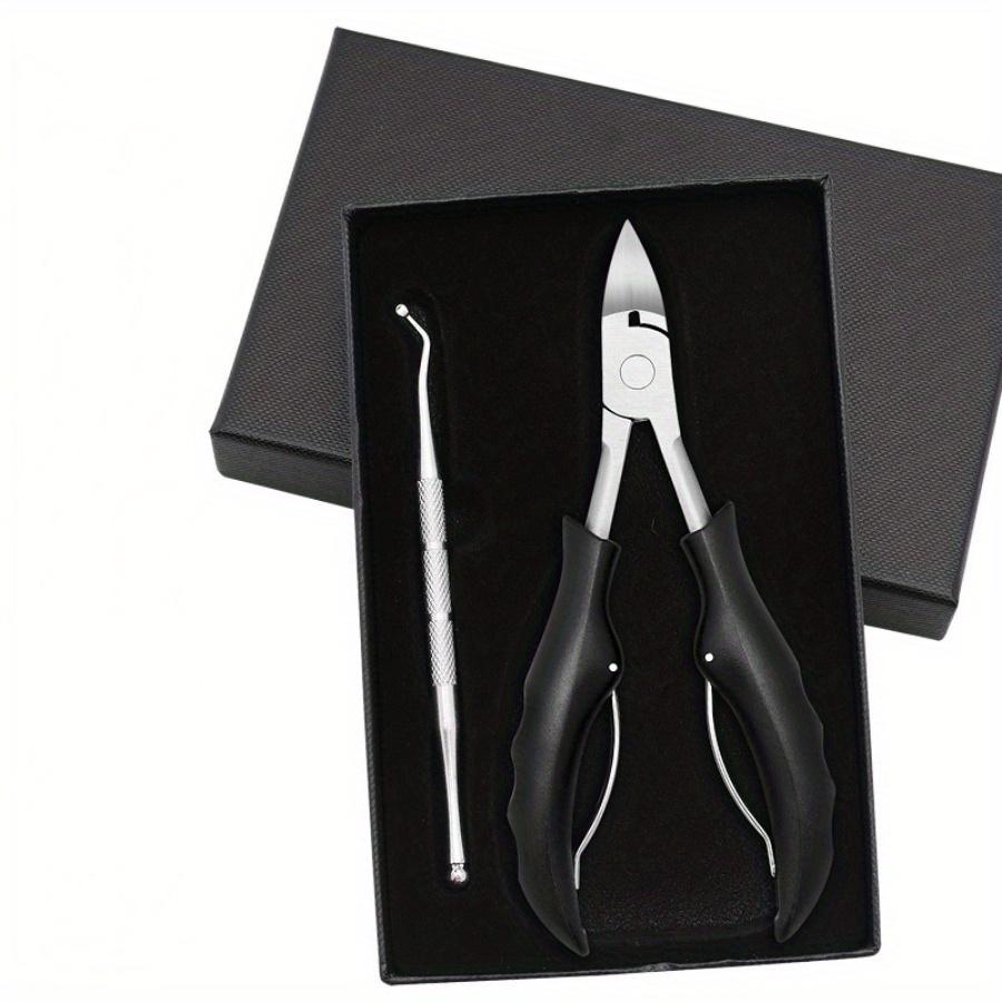 1SET Improved Stainless Steel  Nail Clippers and Nail Seam Pick Set  Trimmer Ingrown Pedicure Care Professional Cutter Nipper Tools Feet Toenail