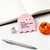Ghost Shape Sticky Notepad Halloween Themed Memo Pads Adhesive Daily Planner