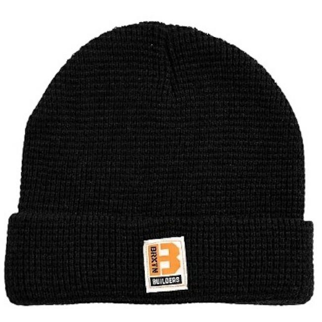 Used Brixton Builder Beanie Black Beanie Free Shipping