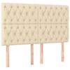 Headboard - Maison Exclusive - Cream - 160 X 7 X 118/128 Cm - Adjustable Height