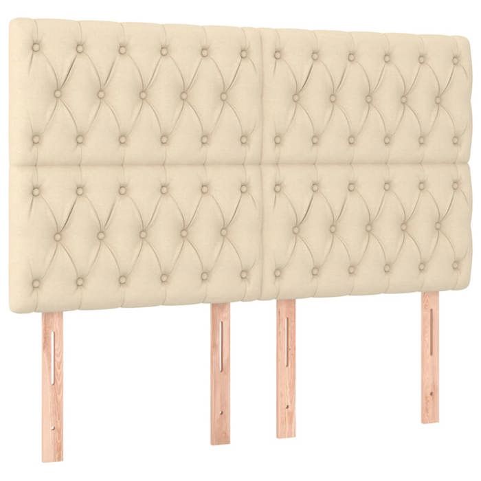 Headboard - Maison Exclusive - Cream - 160 X 7 X 118/128 Cm - Adjustable Height