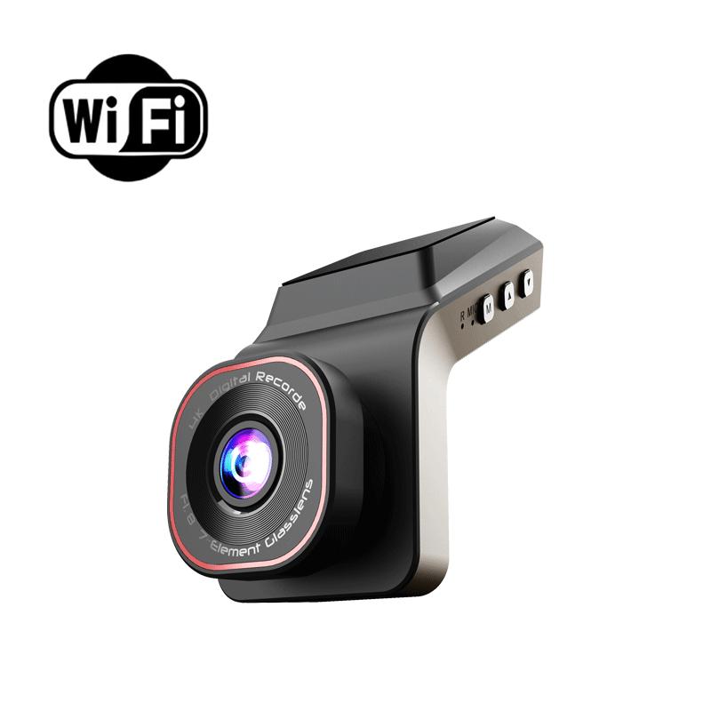 

Міні-стелс-камера нічного бачення Dash Cam Ultra HD із безперешкодним оглядом, підключенням до смартфону Wi-Fi, відтворення одним дотиком, 140-d None