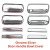 For Toyota Land Cruiser LC80 FJ80 1990 1991-1998 New Car Abs Chrome Accessories Plated Door Handle Bowl Cover Trim Paste Style