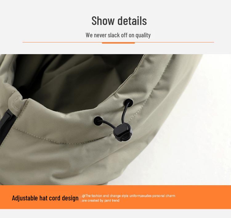 Men's Trendy Loose-Fit Graphene Hooded Winter Puffer Jacket