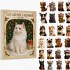 24-Day Advent Calendar 2026 Acrylic 2D Flat Animals Mini Figurines  Home Festive Display