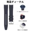Jumpsunfun 20mm Silicone Watch Band for Omega X Swatch Speedmaster Blue MoonSwatch,