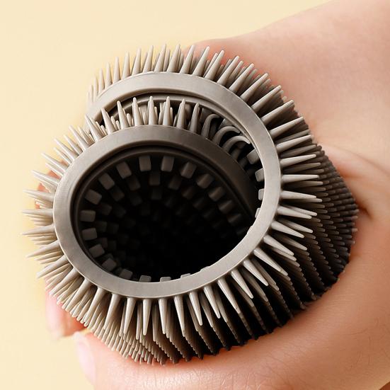 Dobbeltsidig oppvaskskrubber rengjøringsbørste Myk Fleksibel Gjenbrukbar Ikke-ripe Flerbruks oljeflekkfjerner Kjøkkenrengjøringsverktøy