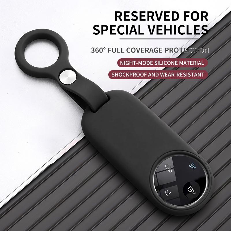 

Silky Soft Silicone Key Case Holder For SERES AITO M7 Ultra M5 Fob M9 Keychain Accessories