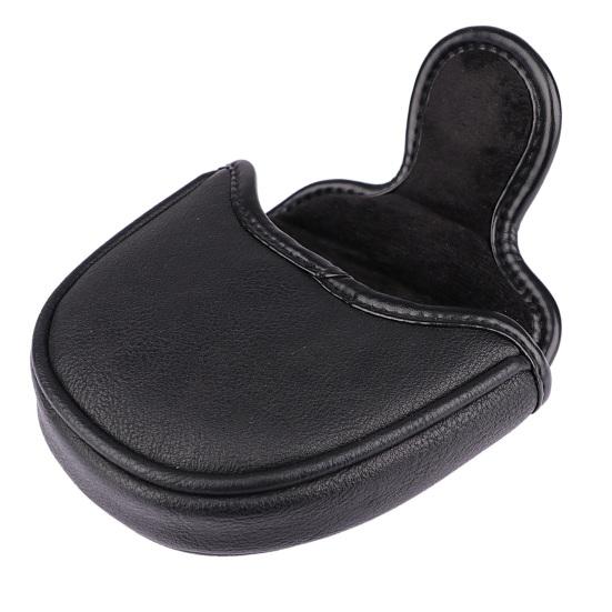 Golf Putter Cover Dustproof Velvet Lining Wear Resistant Exquisite Pattern Waterproof Faux Leather Golf Club Head Cover Golf Putter Protector