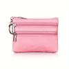 Porte-monnaie en cuir véritable pour femme, Mini pochette en peau de vache, Mini portefeuille avec chaîne